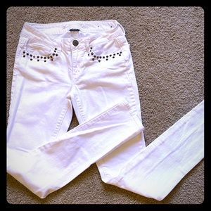 American Eagle white straight leg jeans